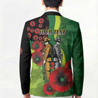 Canberra Raiders ANZAC Personalised Blazer Lest We Forget Poppy Camo