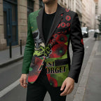 Canberra Raiders ANZAC Personalised Blazer Lest We Forget Poppy Camo