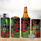 Canberra Raiders ANZAC Personalised 4 in 1 Can Cooler Tumbler Lest We Forget Poppy Camo