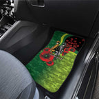 Canberra Raiders ANZAC Personalised Car Mats Lest We Forget Poppy Camo