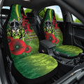 Canberra Raiders ANZAC Personalised Car Seat Cover Lest We Forget Poppy Camo