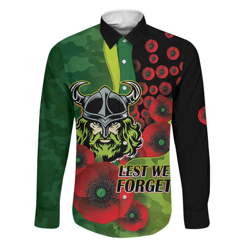 Canberra Raiders ANZAC Personalised Family Matching Summer Maxi Dress and Hawaiian Shirt Lest We Forget Poppy Camo