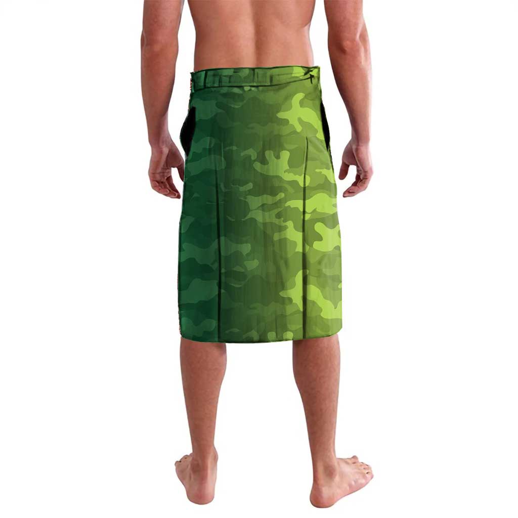 Canberra Raiders ANZAC Personalised Lavalava Lest We Forget Poppy Camo