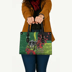 Canberra Raiders ANZAC Personalised Leather Bag Lest We Forget Poppy Camo