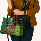 Canberra Raiders ANZAC Personalised Leather Bag Lest We Forget Poppy Camo