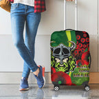 Canberra Raiders ANZAC Personalised Luggage Cover Lest We Forget Poppy Camo