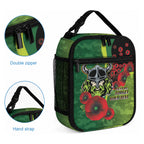 Canberra Raiders ANZAC Personalised Lunch Bag Lest We Forget Poppy Camo