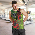 Canberra Raiders ANZAC Personalised Men Tank Top Lest We Forget Poppy Camo