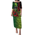 Canberra Raiders ANZAC Personalised Puletasi Lest We Forget Poppy Camo