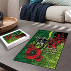 Canberra Raiders ANZAC Personalised Puzzle Lest We Forget Poppy Camo