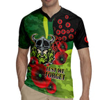 Canberra Raiders ANZAC Personalised Rugby Jersey Lest We Forget Poppy Camo