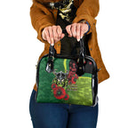 Canberra Raiders ANZAC Personalised Shoulder Handbag Lest We Forget Poppy Camo