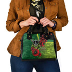 Canberra Raiders ANZAC Personalised Shoulder Handbag Lest We Forget Poppy Camo
