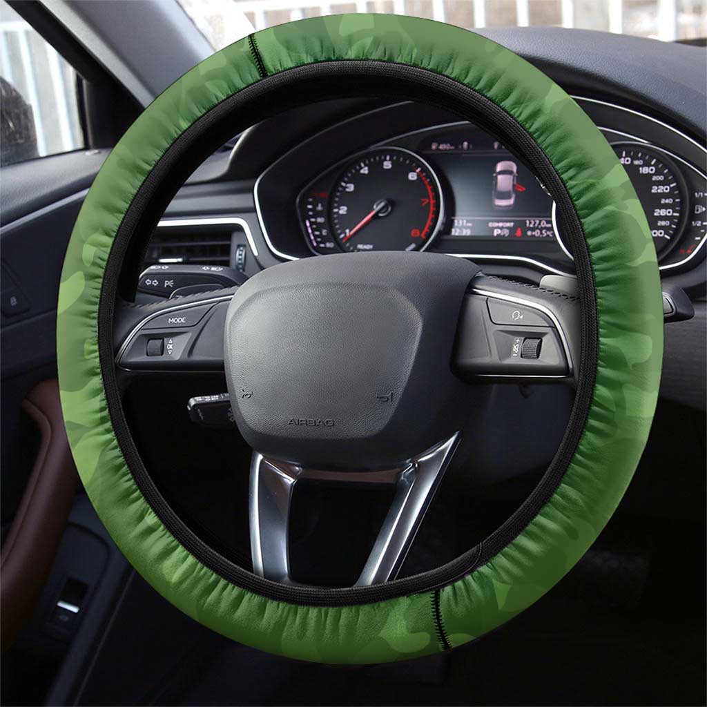 Canberra Raiders ANZAC Steering Wheel Cover Lest We Forget Poppy Camo