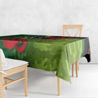 Canberra Raiders ANZAC Personalised Tablecloth Lest We Forget Poppy Camo