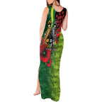 Canberra Raiders ANZAC Personalised Tank Maxi Dress Lest We Forget Poppy Camo