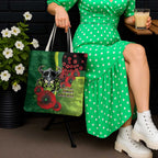 Canberra Raiders ANZAC Personalised Tote Bag Lest We Forget Poppy Camo