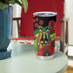 Canberra Raiders ANZAC Personalised Tumbler Cup Lest We Forget Poppy Camo