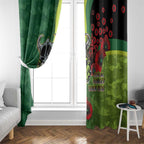 Canberra Raiders ANZAC Personalised Window Curtain Lest We Forget Poppy Camo