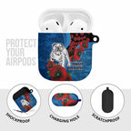 Canterbury-Bankstown Bulldogs ANZAC Personalised AirPods Case Lest We Forget Poppy Camo