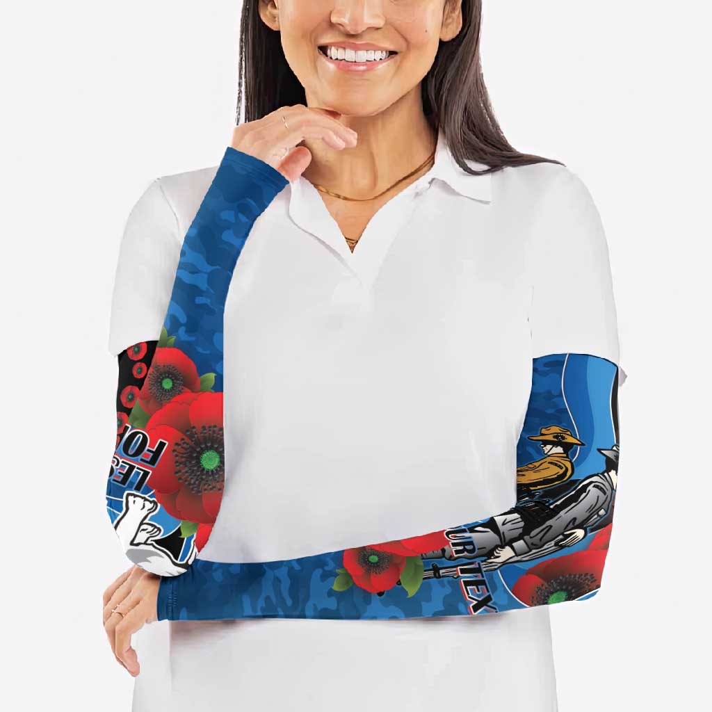 Canterbury-Bankstown Bulldogs ANZAC Personalised Arm Sleeves Lest We Forget Poppy Camo