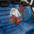 Canterbury-Bankstown Bulldogs ANZAC Personalised Back Car Seat Cover Lest We Forget Poppy Camo