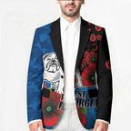 Canterbury-Bankstown Bulldogs ANZAC Personalised Blazer Lest We Forget Poppy Camo