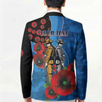 Canterbury-Bankstown Bulldogs ANZAC Personalised Blazer Lest We Forget Poppy Camo