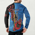 Canterbury-Bankstown Bulldogs ANZAC Personalised Button Sweatshirt Lest We Forget Poppy Camo