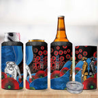 Canterbury-Bankstown Bulldogs ANZAC Personalised 4 in 1 Can Cooler Tumbler Lest We Forget Poppy Camo