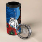 Canterbury-Bankstown Bulldogs ANZAC Personalised 4 in 1 Can Cooler Tumbler Lest We Forget Poppy Camo