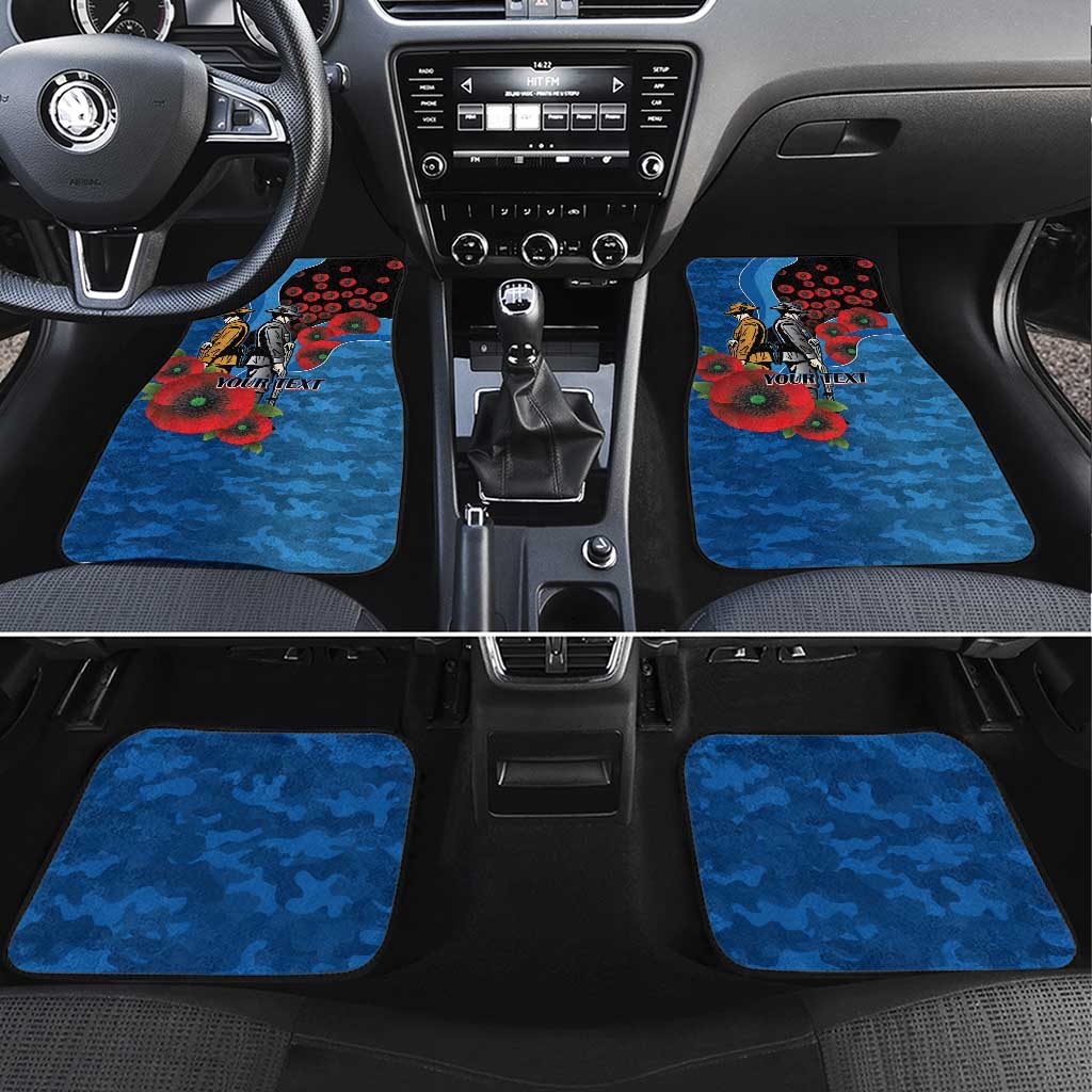 Canterbury-Bankstown Bulldogs ANZAC Personalised Car Mats Lest We Forget Poppy Camo