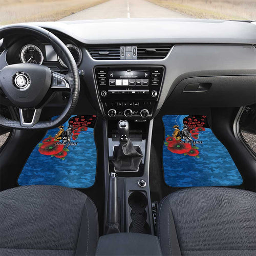 Canterbury-Bankstown Bulldogs ANZAC Personalised Car Mats Lest We Forget Poppy Camo