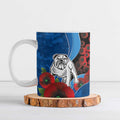 Canterbury-Bankstown Bulldogs ANZAC Personalised Ceramic Mug Lest We Forget Poppy Camo