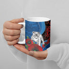Canterbury-Bankstown Bulldogs ANZAC Personalised Ceramic Mug Lest We Forget Poppy Camo