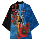 Canterbury-Bankstown Bulldogs ANZAC Personalised Kimono Lest We Forget Poppy Camo