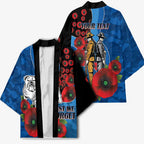 Canterbury-Bankstown Bulldogs ANZAC Personalised Kimono Lest We Forget Poppy Camo