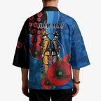Canterbury-Bankstown Bulldogs ANZAC Personalised Kimono Lest We Forget Poppy Camo