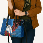 Canterbury-Bankstown Bulldogs ANZAC Personalised Leather Bag Lest We Forget Poppy Camo