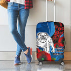 Canterbury-Bankstown Bulldogs ANZAC Personalised Luggage Cover Lest We Forget Poppy Camo