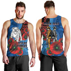 Canterbury-Bankstown Bulldogs ANZAC Personalised Men Tank Top Lest We Forget Poppy Camo
