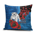 Canterbury-Bankstown Bulldogs ANZAC Personalised Pillow Cover Lest We Forget Poppy Camo