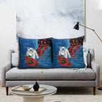 Canterbury-Bankstown Bulldogs ANZAC Personalised Pillow Cover Lest We Forget Poppy Camo