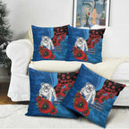 Canterbury-Bankstown Bulldogs ANZAC Personalised Pillow Cover Lest We Forget Poppy Camo