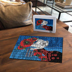 Canterbury-Bankstown Bulldogs ANZAC Personalised Puzzle Lest We Forget Poppy Camo