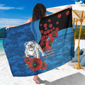 Canterbury-Bankstown Bulldogs ANZAC Personalised Sarong Lest We Forget Poppy Camo
