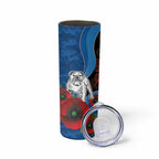 Canterbury-Bankstown Bulldogs ANZAC Personalised Skinny Tumbler Lest We Forget Poppy Camo