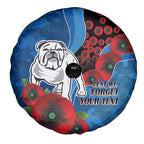 Canterbury-Bankstown Bulldogs ANZAC Personalised Spare Tire Cover Lest We Forget Poppy Camo