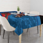 Canterbury-Bankstown Bulldogs ANZAC Personalised Tablecloth Lest We Forget Poppy Camo