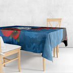 Canterbury-Bankstown Bulldogs ANZAC Personalised Tablecloth Lest We Forget Poppy Camo